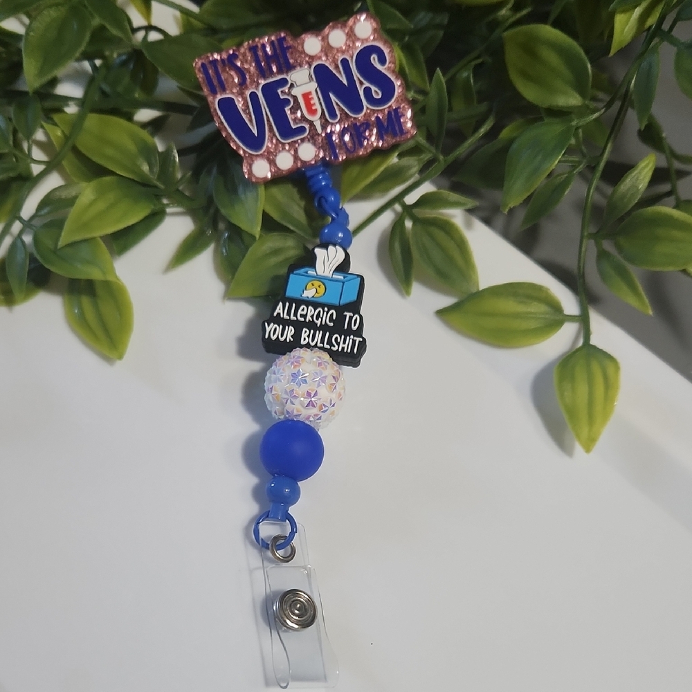 Colorful Badge Reel with Fun Sayings
